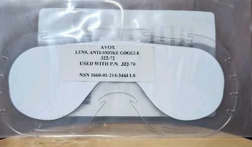 Avox anti smoke - goggle, lens