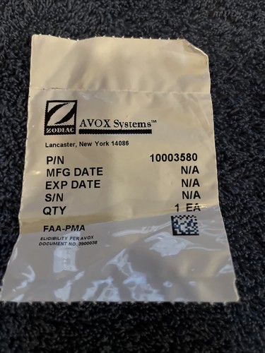 Avox systems 10003580 aircraft - avox,